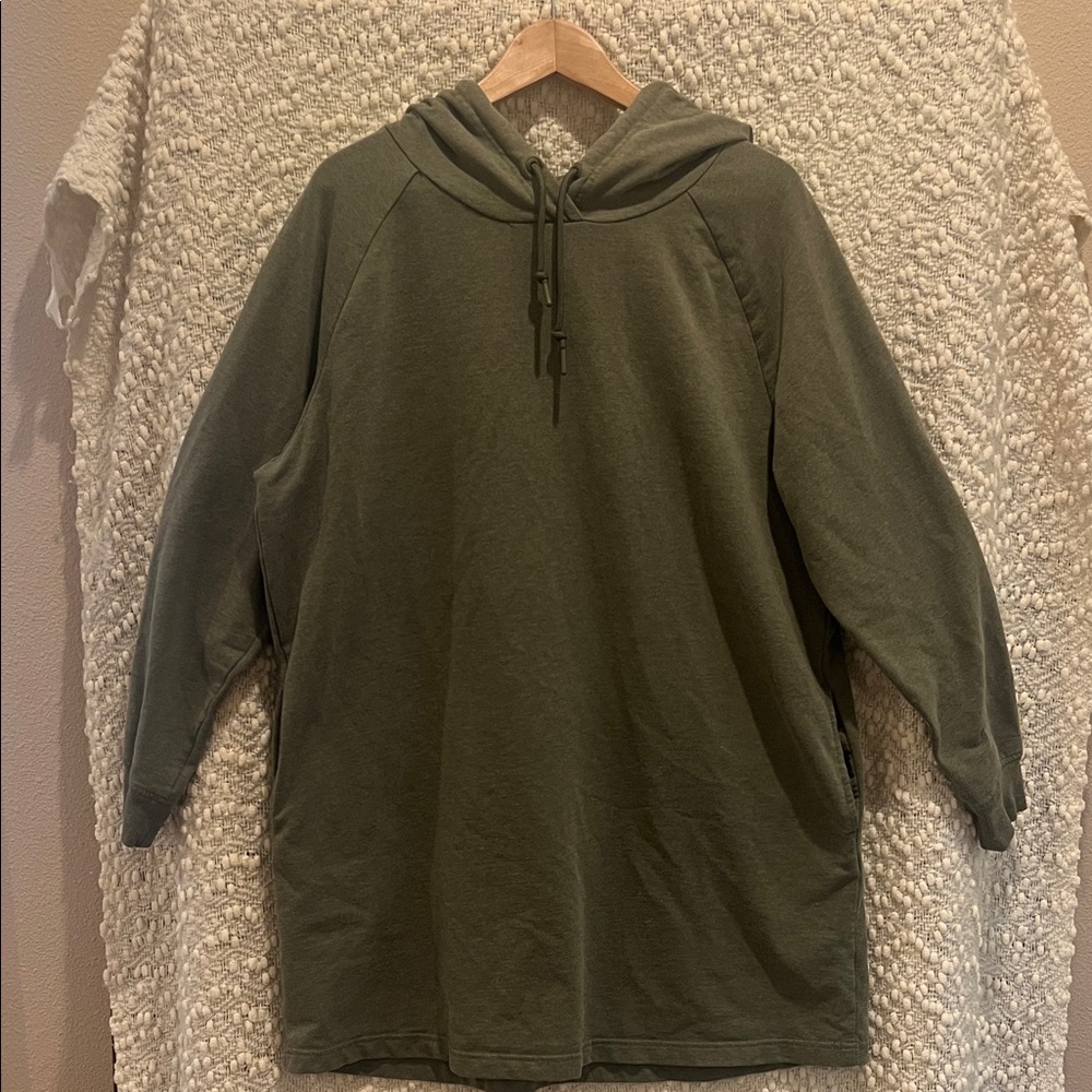 Dip Green Gray Hoodie dress